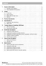 Preview for 2 page of Buderus Logalux ST1000/3 US Installation And Maintenance Instructions Manual