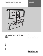 Предварительный просмотр 1 страницы Buderus Logamatic 4121 Operating Instructions Manual