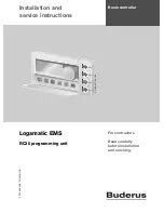 Buderus Logamatic EMS RC35 Installation And Service Instructions Manual предпросмотр