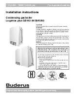 Предварительный просмотр 1 страницы Buderus Logamax plus GB142-24 Installation Manual