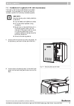 Предварительный просмотр 17 страницы Buderus Logano G124X II/SP Installation And Maintenance Instructions Manual