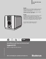 Предварительный просмотр 1 страницы Buderus Logano G315 Installation And Service Instructions Manual