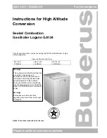 Buderus Logano GA124-17 Instructions Manual preview