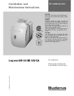 Buderus Logano GB125 BE US Installation And Maintenance Instructions Manual предпросмотр