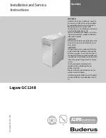 Buderus Logano GC 124 II Installation And Service Instructions Manual предпросмотр