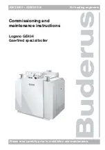 Buderus Logano GE434 Maintenance Instructions Manual preview