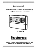 Buderus ModuLink 250 RF User Manual preview