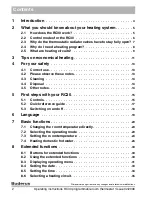 Preview for 2 page of Buderus RC30 Operating Instructions Manual