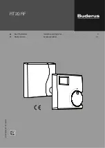 Preview for 1 page of Buderus RT20 RF Installation & Operation Instructions