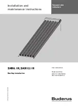 Preview for 1 page of Buderus SKR12.1R Installation And Maintenance Instructions Manual