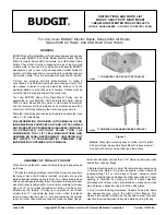 Preview for 1 page of Budgit 2000 Series Instructions And Parts List