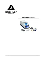 Buehler MiniMet 1000 Manual preview