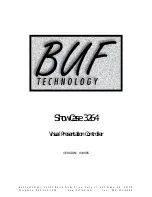 Предварительный просмотр 1 страницы Buf Technology ShowCase 3264 Manual