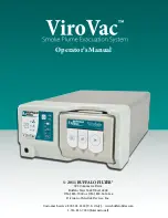 Предварительный просмотр 1 страницы Buffalo filter Viro Vac Operator'S Manual