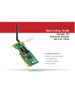 Preview for 1 page of Buffalo Tech WLI2-PCI-G54S Quick Setup Manual