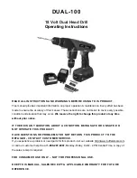 Предварительный просмотр 1 страницы Buffalo Tools DUAL-100 Operating Instructions Manual