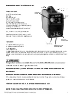 Preview for 2 page of Buffalo Tools PS07569 Plasma 375 Assembly & Operating Instructions