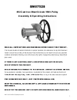 Buffalo Tools SM07528 Assembly & Operating Instructions preview