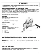 Preview for 2 page of Buffalo Tools W1400 Assembly & Operating Instructions