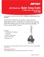 Preview for 1 page of Buffalo 2.4GHz Indoor Omni Antenna WLE-NDR Quick Setup Manual