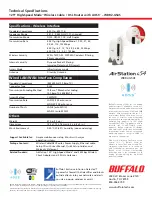 Предварительный просмотр 2 страницы Buffalo AirStation WBR2-G54S Brochure & Specs