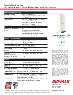 Предварительный просмотр 2 страницы Buffalo AirStation WHR3-G54 Brochure & Specs