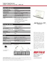 Предварительный просмотр 2 страницы Buffalo AirStation WLM2-G54 Specifications