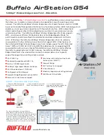 Buffalo Buffalo AirStation WLA2-G54L Technical Specifications предпросмотр