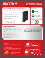 Preview for 1 page of Buffalo DriveStation HD-CE1.0TIU2 Specifications