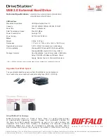 Preview for 2 page of Buffalo DriveStation HD-HC160U2 Specifications