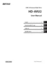 Buffalo HD-AV1.0TU2 User Manual preview