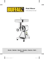 Buffalo Heavy Duty Meat Mincer 12 Instruction Manual preview