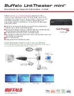 Buffalo LinkTheater mini PC-P1LAN Specification preview