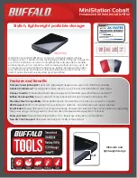 Buffalo MiniStation Cobalt 320GB Specifications предпросмотр