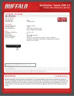 Preview for 2 page of Buffalo MiniStation Cobalt 640GB Specifications