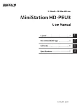 Preview for 1 page of Buffalo MiniStation HD-PEU3 User Manual