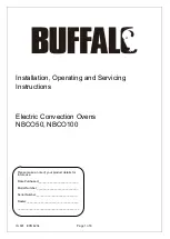 Buffalo NBCO50 Installation, Operating And Servicing Instructions preview