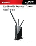 Buffalo nfiniti WZR-HP-G450H User Manual предпросмотр