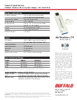 Предварительный просмотр 2 страницы Buffalo WLI-U2-KG54-AI Specifications