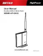 Preview for 1 page of Buffalo WMBR-HP-GNV2 User Manual