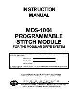 Предварительный просмотр 1 страницы Bug-O Systems MDS-1004 Instruction Manual