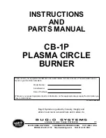 BUG-O CB-1P Instructions And Parts Manual preview