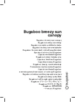 Bugaboo breezy sun Instructions Manual preview