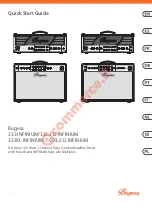 Bugera 333 INFINIUM Quick Start Manual preview