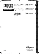 Preview for 1 page of Bugera BVP5500 Operating/Safety Instructions Manual