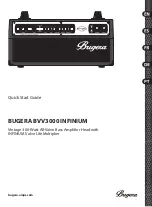 Preview for 1 page of Bugera BVV3000 INFINIUM Quick Start Manual