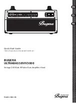 Bugera Ultrabass BVV3000 Quick Start Manual предпросмотр