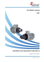 Bühler technologies BFP 5-6-0.55kW Installation And Operation Instructions Manual preview