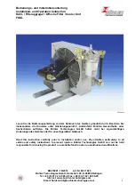 Предварительный просмотр 1 страницы Bühler technologies FGSL 15 Installation And Operation Instruction Manual