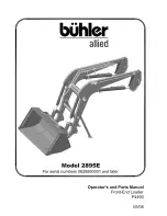 Preview for 1 page of Buhler 2895E Operator And Parts Manual